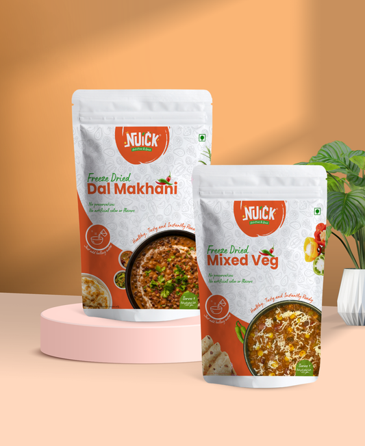 Combo of Dal Makhani and Mixed Veg | Ready To Eat Freeze Dried Instant Meal