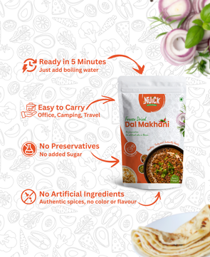 Combo of Dal Makhani and Mixed Veg | Ready To Eat Freeze Dried Instant Meal