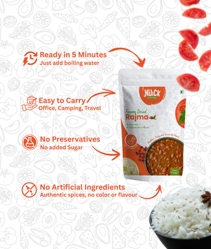 Combo of Rajma and Mixed Veg | Ready To Eat Freeze Dried Instant Meal