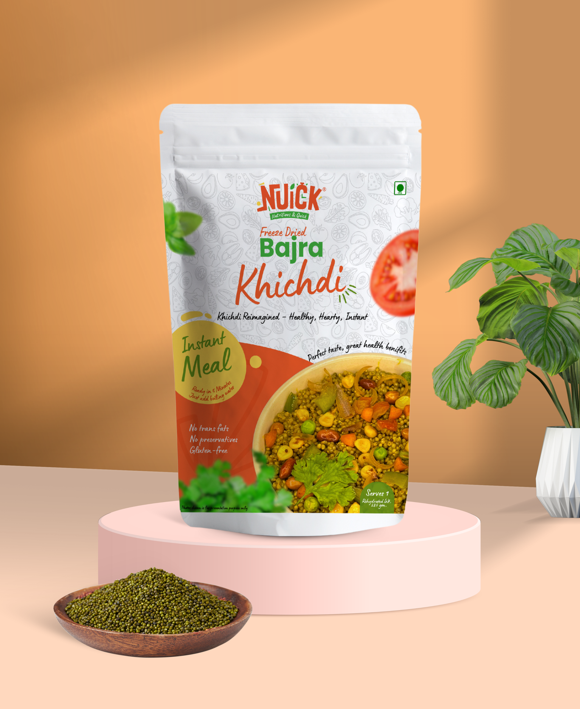 Bajra Khichdi | Millet based Freeze Dried Ready To Eat Instant Meal