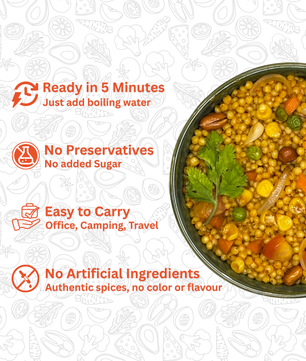 Jowar Pulao | Millet based Freeze Dried Ready To Eat Instant Meal