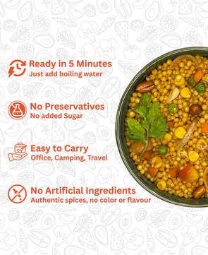 Jowar Pulao | Millet based Freeze Dried Ready To Eat Instant Meal