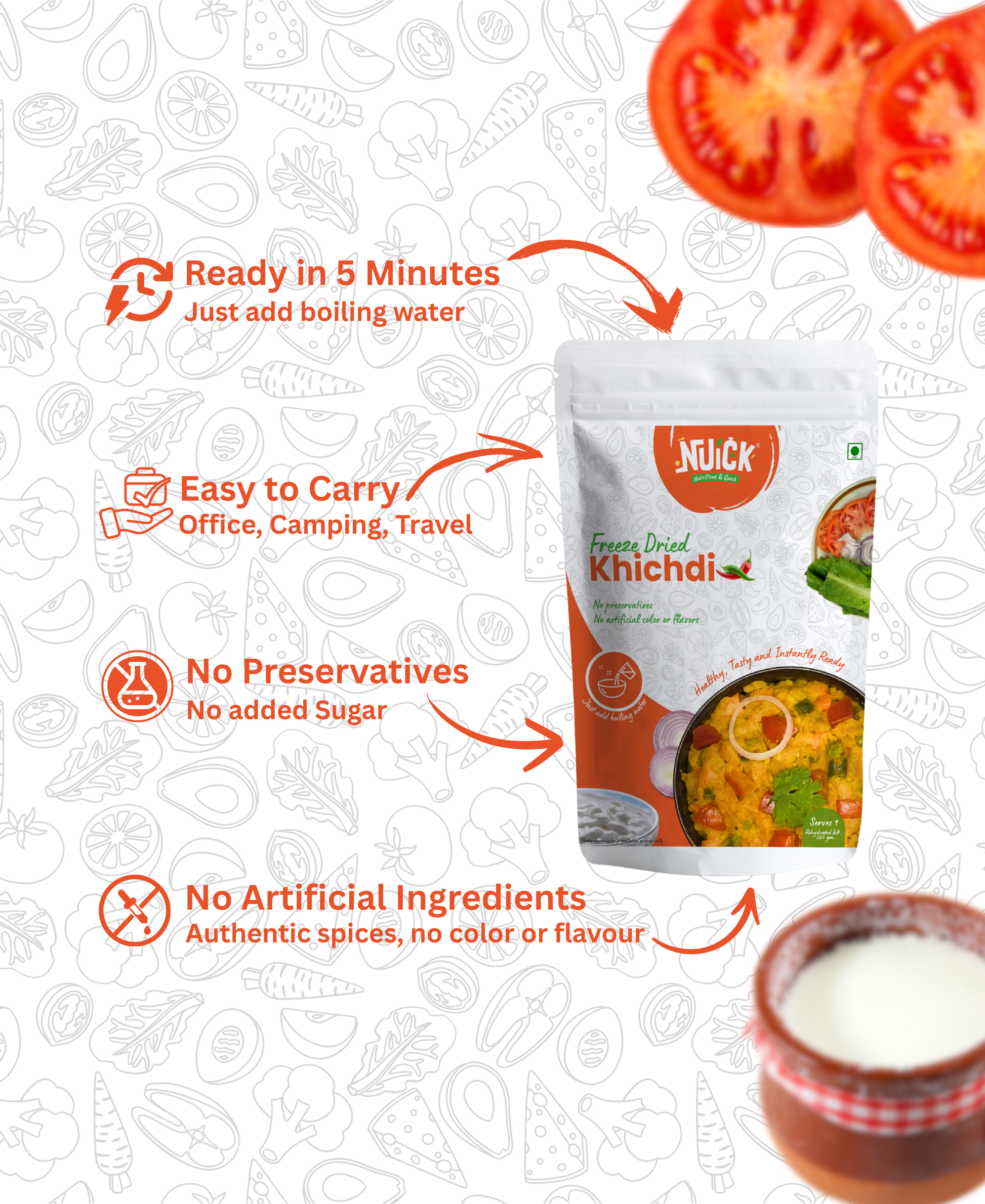 Khichdi | Ready To Eat Freeze Dried Instant Meal