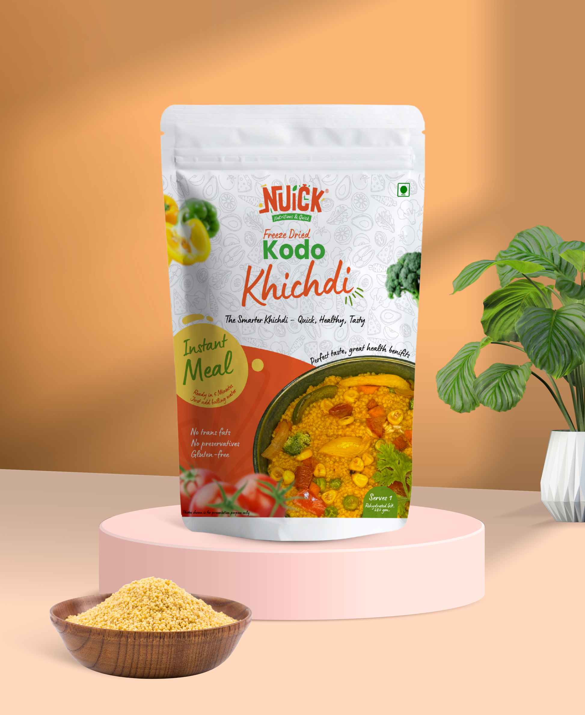Kodo Khichdi | Millet based Freeze Dried Ready To Eat Instant Meal