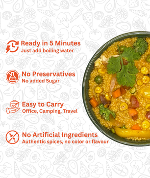 Kodo Khichdi | Millet based Freeze Dried Ready To Eat Instant Meal