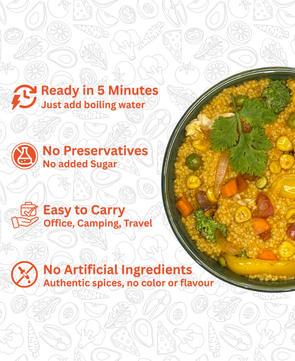 Kodo Khichdi | Millet based Freeze Dried Ready To Eat Instant Meal