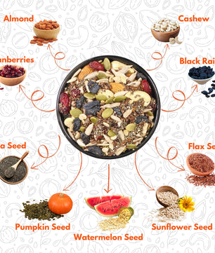 Nuick Premium Healthy Mix – Nutrient-Rich Superfood Blend of Nuts, Seeds & Berries